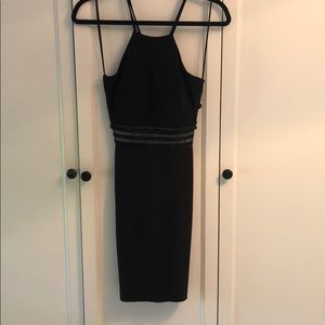 Black fitted dress